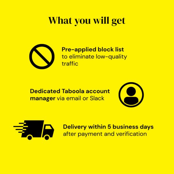 Verified Taboola Account